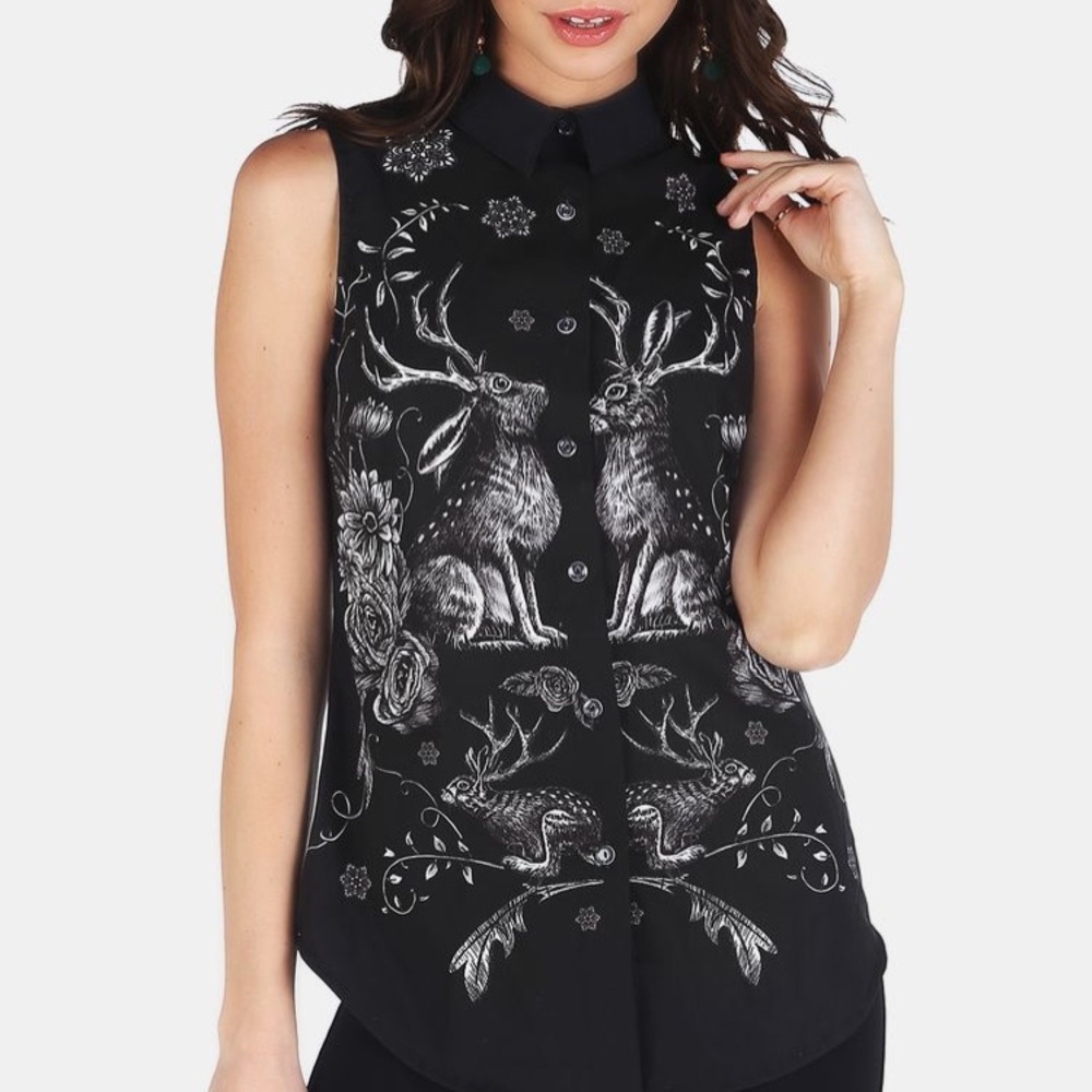 Blackmilk Jackalope Business Time Shirt